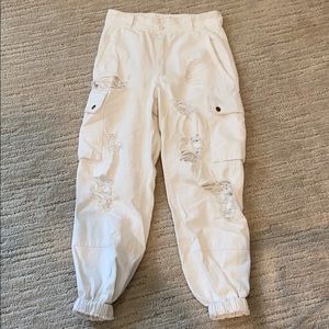 White Carmar Cargo Pant
